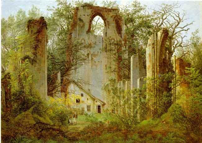Caspar David Friedrich Klosterruine Eldena oil painting picture
